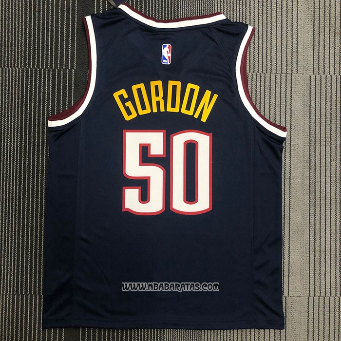 Camiseta Denver Nuggets Aaron Gordon #50 Icon 2021 Azul